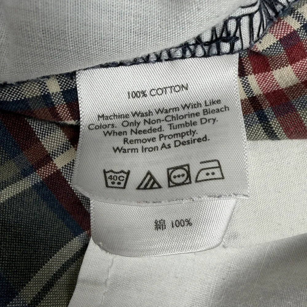 Eddie Bauer Mens Legend Wash Plaid Chino Shorts Multicolor Cotton Size 36